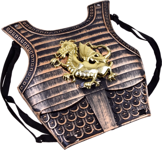 Muljetavaldav soomus draakoni embleemiga