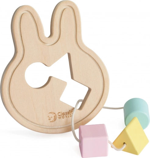 Lacing rabbit for fine motor skills