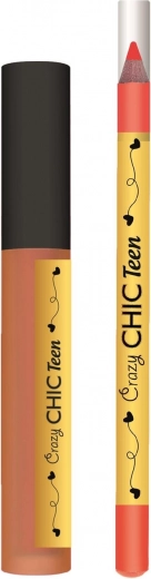 Lip gloss with a tropical effect