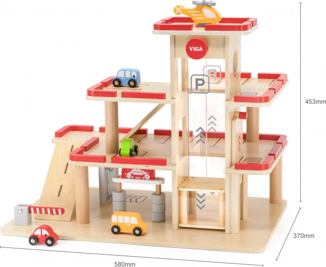 Kolmekordne parkla koos rampidega