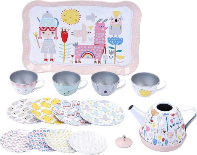 Durable 14-piece metal set