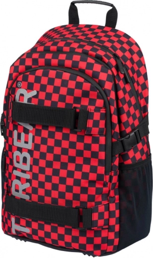 Ergonomic backpack with skateboard straps