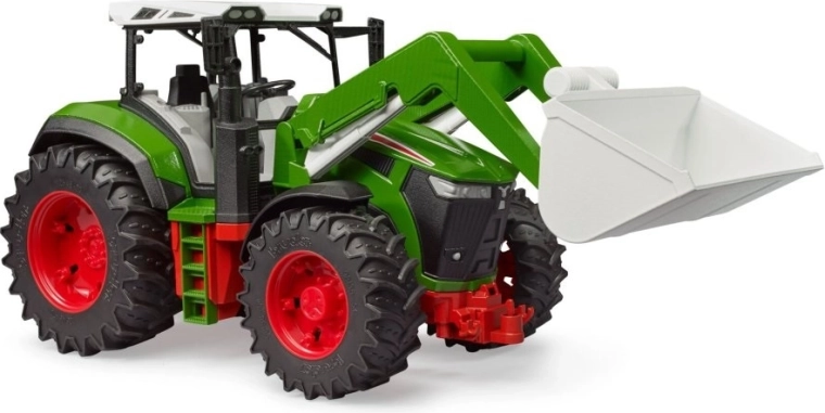 Large treaded tires for stable ride