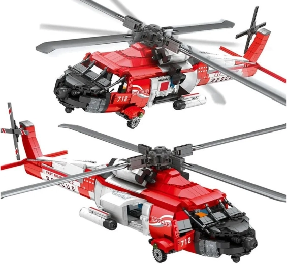 Authentic rescue helicopter look