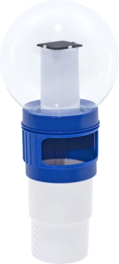 2-in-1: chemical dispenser and solar LED lighting