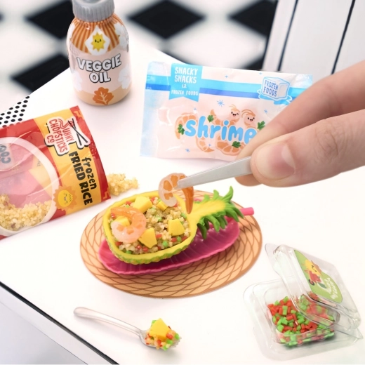 Realistlikud mini koostisosad ja tarvikud