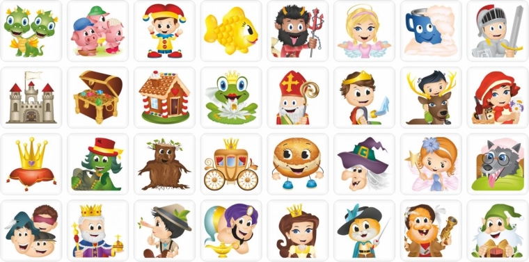 Mitmevärvilised muinasjutuillustratsioonid