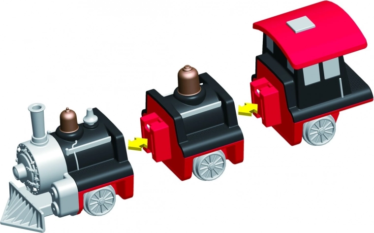 Magnet-klõpsühenduse süsteem kiireks ehitamiseks