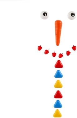 Värvilised kaunistused pakendis