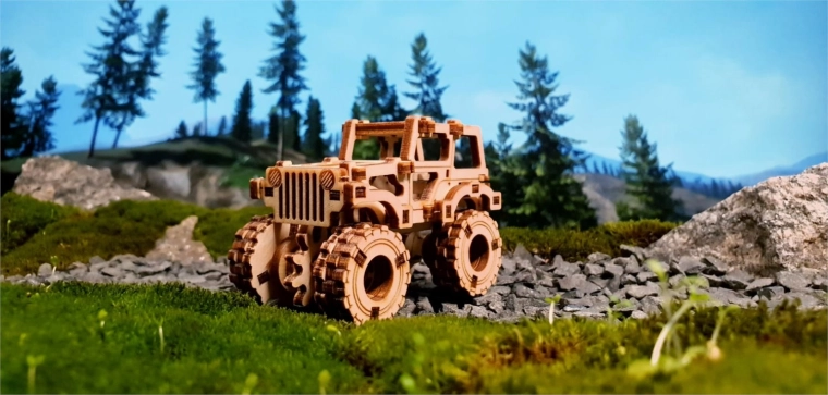 Detailed monster truck design