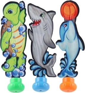 Colorful sea-creature designs