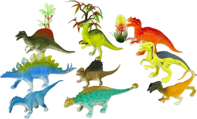 9 erinevat dinosaurust erksates värvides