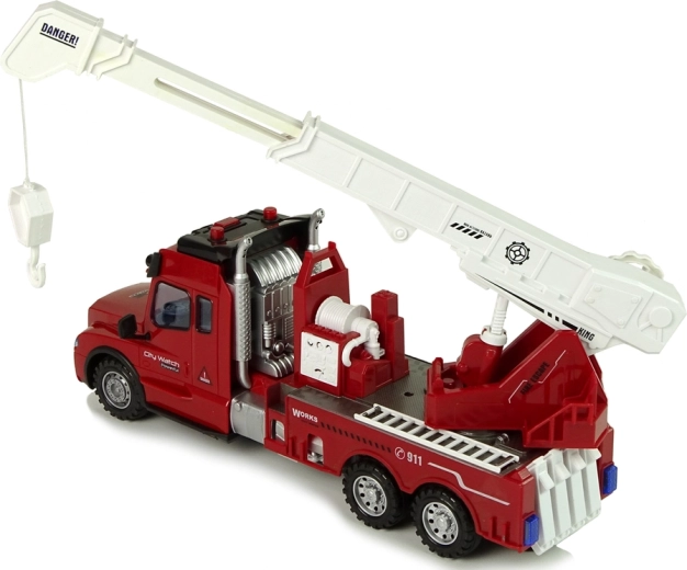 Extendable crane with hook