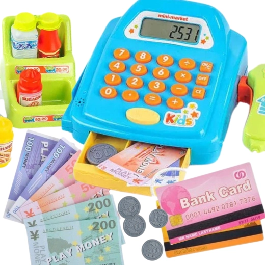 Toimiv kalkulaator ja väljatõmmatav sahtel