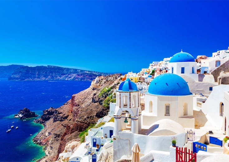 Kaunid Santorini motiivid
