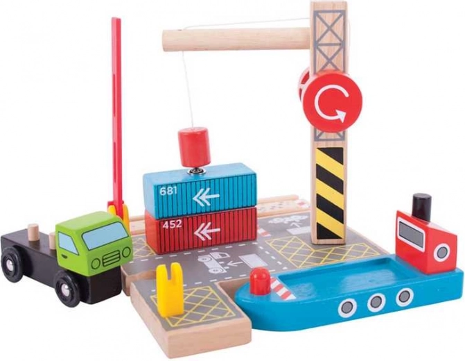 Magnetic crane for realistic loading and unloading