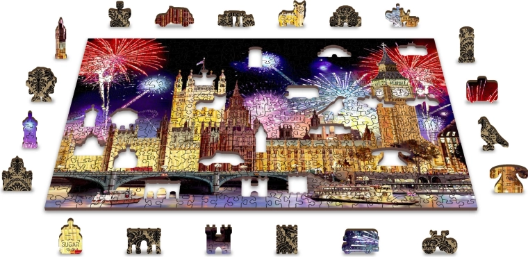 Double-sided 2-in-1 puzzle for twice the challenge