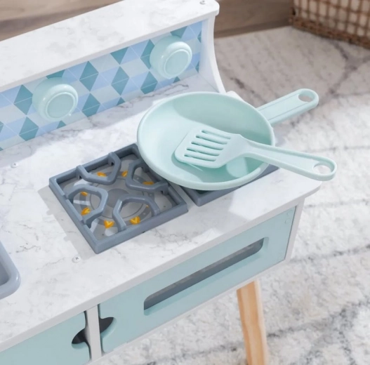 Realistic cooking with clicking knobs