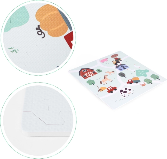 Soft EVA puzzle with non-slip surface