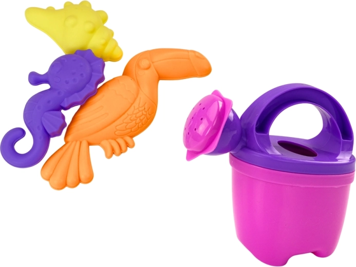 Tööriistad ja kastekann lihtsaks liivalosside ehitamiseks