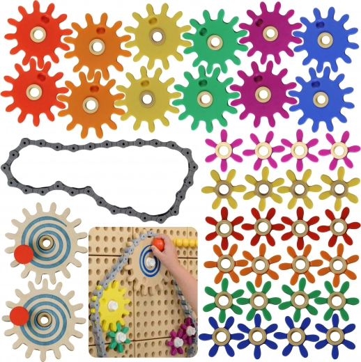 Colorful gears for children