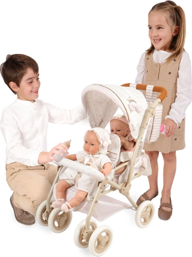 Realistic play for two dolls