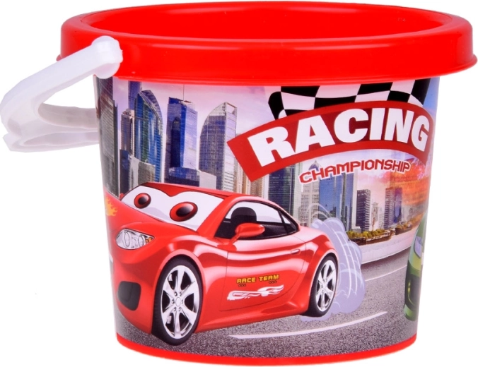 Bucket with a cheerful motif