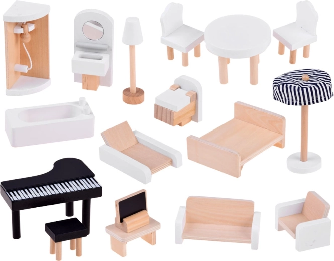 Rikkalik mööbli ja aksessuaaride komplekt