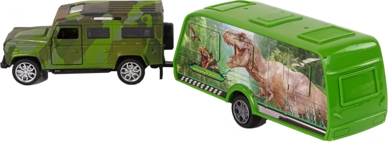 Dinosaur-themed trailer