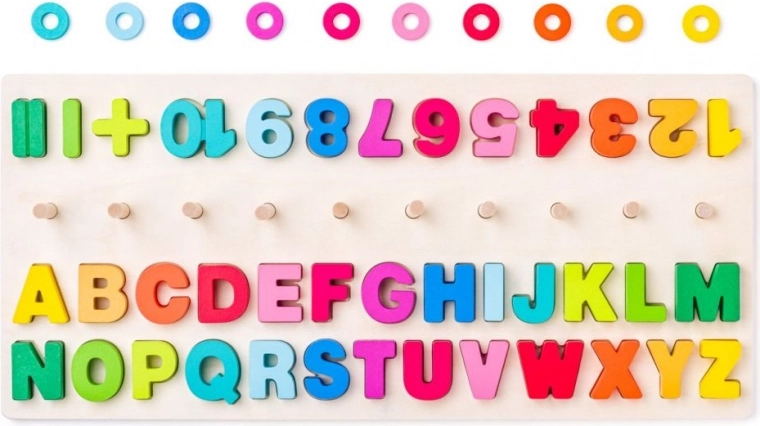 Tähed ja numbrid rõõmsates värvides