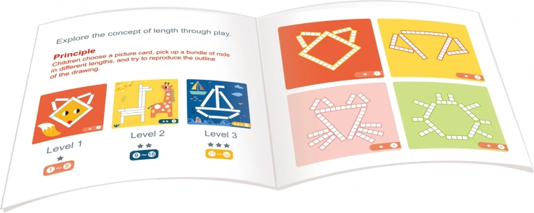 Learn lengths, shapes, and patterns