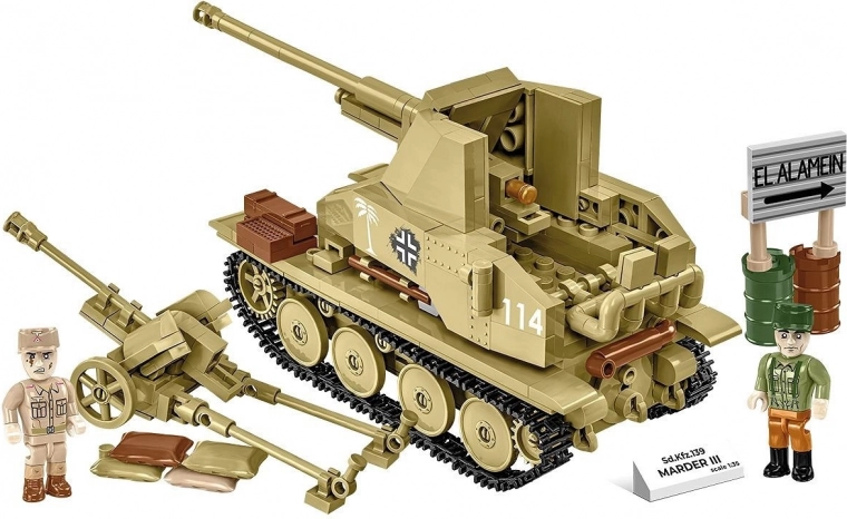 Working tracks and included Pak 38 gun