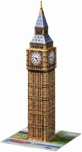 Detailed model of the Big Ben tower