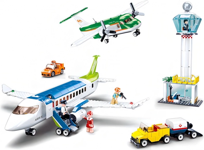 Kaks lennukit ja realistlik lennujaam