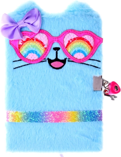 Plush cover with cat design