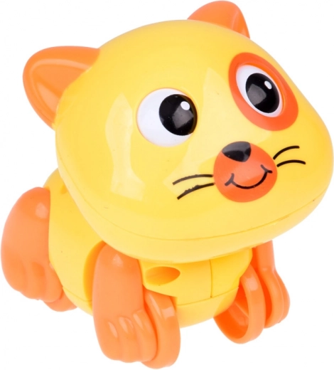 Moves eyes and tail