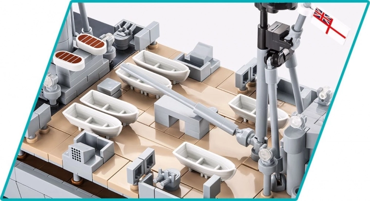 Movable armament and detailed deck