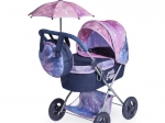Folding doll stroller with sunshade and bag Magic Bubble 60 cm