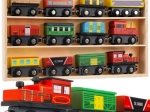 Wooden Train Set Kruzzel 12pcs