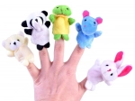 Set of Plush Finger Puppets – Animals, 10 pcs