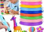 PCL Filament Set for 3D Pen, 10 Colors, 50 m