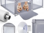 KIVO Playpen for Children 180 × 200 cm, Grey