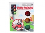 Battery-powered traffic light for kids