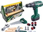 Woopie large kids tool set in a case with cordless drill, 15 pcs