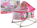 Multifunctional Baby Crib with Swing 2in1 in Pink