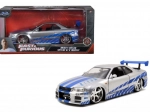 Metallist auto mudel 2002 Nissan Skyline GT‑R R34 1:24 Kiired ja vihased