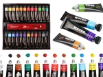 Acrylic Paint Set in Tubes – 24 Colors