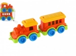 Colorful Plastic Train with Wagon for Children