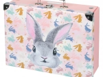 Kokkupandav koolikohver Bunny metalltugevdustega