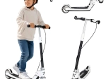 Trike Fix kids’ foldable scooter with LED wheels, black